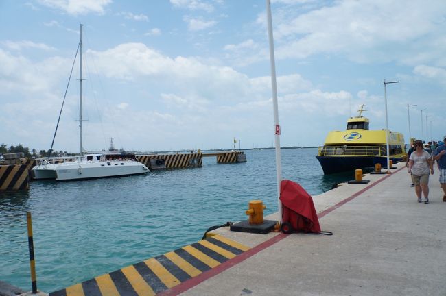 約20分で到着！<br />波は静か。