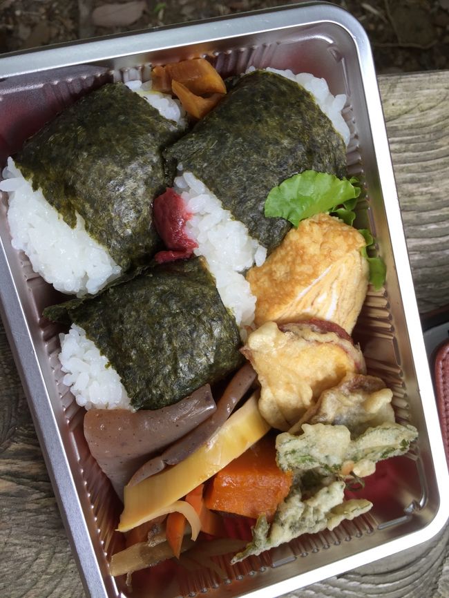 登山入口で買ったおいしいお弁当