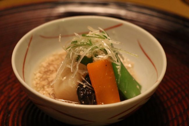 蕪茄子　鶏そぼろ餡掛け