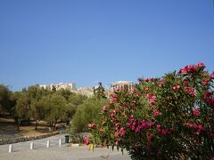 アクロポリスとは「上の都市」を意味する古代の聖域。バスを降り、高さ約70ｍの石灰岩の丘を上ります。