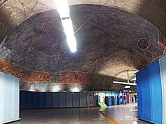 【リオ・オリンピック】

今回オリンピック用のトランスポートとして作られたこの電車（路線）。この地下駅の様子が、如何に「突貫工事」だったかを醸し出します...