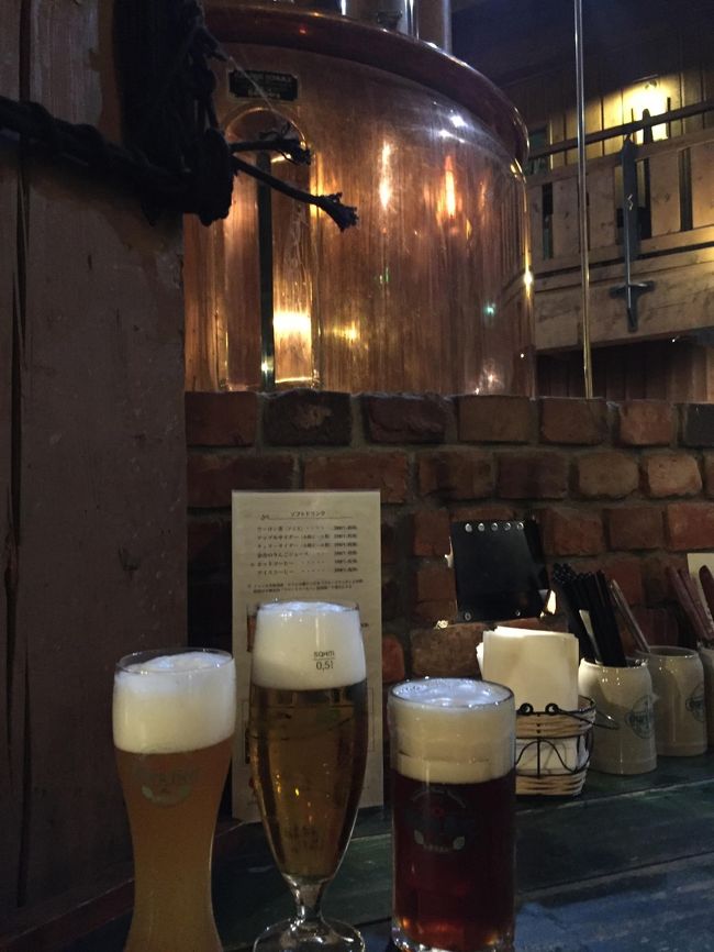 お寿司を食べたら、小樽ビールも忘れずに。