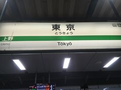 １時間ほどで東京駅に着きました。