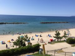 道の駅の浦は海水浴場となってました。