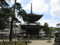 文殊地区に戻って、『日本三文殊　智恩寺』に立ち寄り、これ以上智慧がつかなくともいいから、ボケないようお願いしました。
写真は多宝塔です。