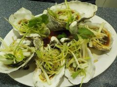 チャイナタウンでまた牡蠣を食する！チビはシュウマイを食する！！