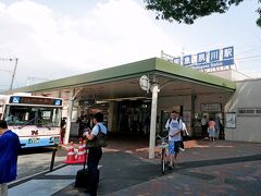 0921やっと阪急夙川駅に着く，なんと徒歩34分かかってしまった．蒸し暑い夏の朝，いい運動になったね．ここでタクシーで帰るか迷うが電車でもなんとかなるだろう