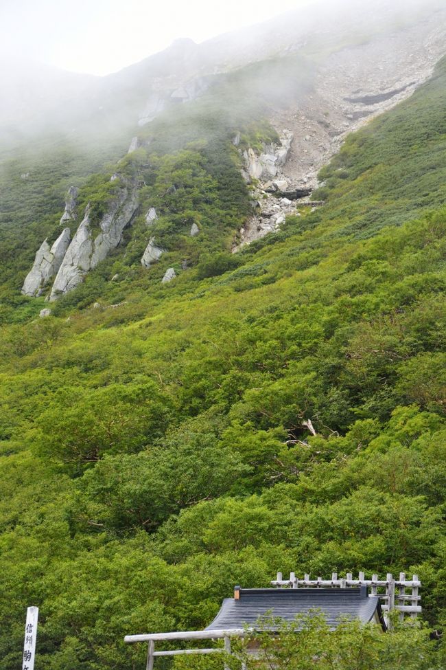 もう何時間ここにいたのだろう。<br />素晴らしい景色は紅葉時期にリベンジだ！<br />ということで降りましょう。