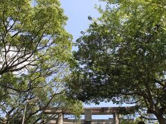 最初の目的地は・・・妻の最近の趣味？・・・御朱印集め。亀山八幡宮へ向かいます。