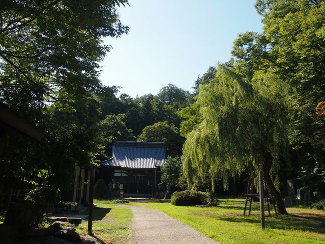 参道の途中に資料館もありましたが、入らずに駐車場まで戻ります