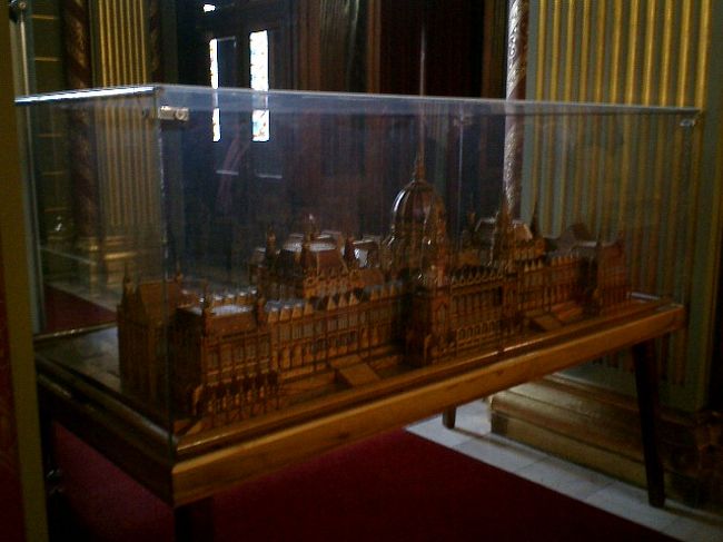 　国会議事堂の中にある模型。
