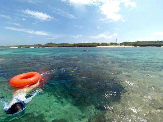 すっかり晴れたのですが、干潮の時刻からずれてしまったので少々水が増えています。