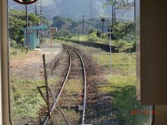 筑前山家駅。かつては行き違いができた跡がある。