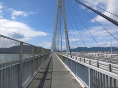 広島県と愛媛県の県境、多々羅大橋。

1480m。