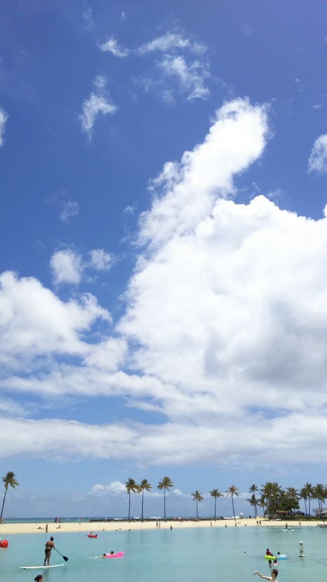 ラグーンの海水はちょっと冷たいんだよねぇ