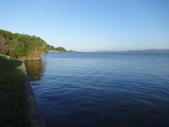 宍道湖のほとりまでやってきた。