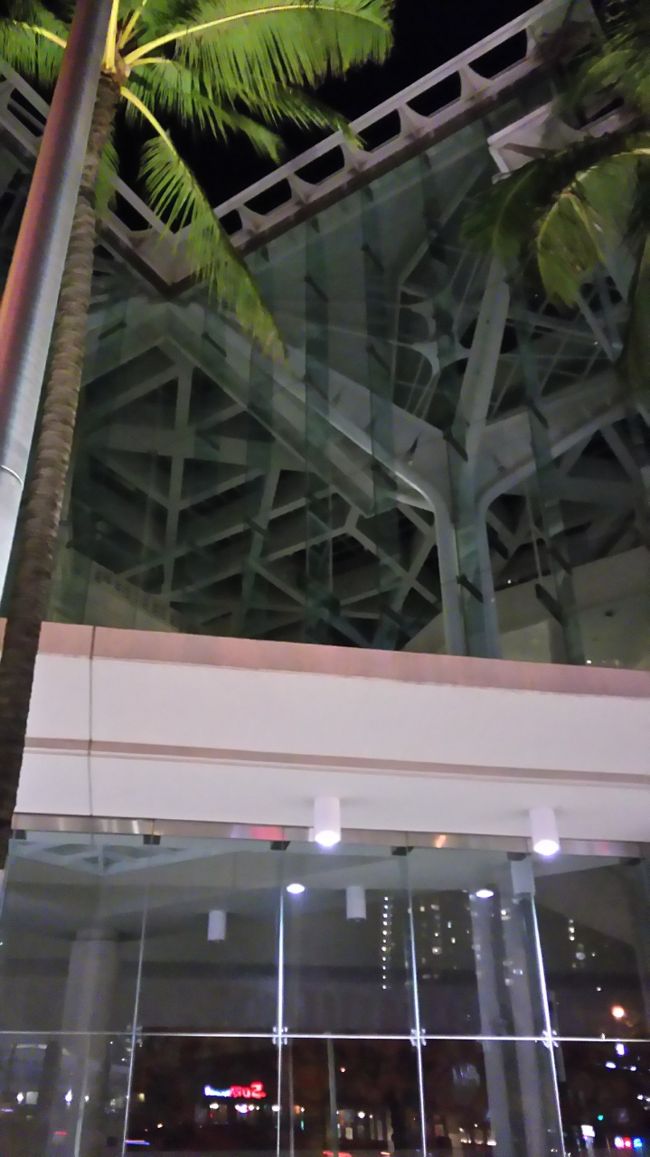 夜の コンベンションセンター<br /><br />なんでこの写真とったのだろう…？？<br />まぁ、そちらを通って帰ったんだなと判断。