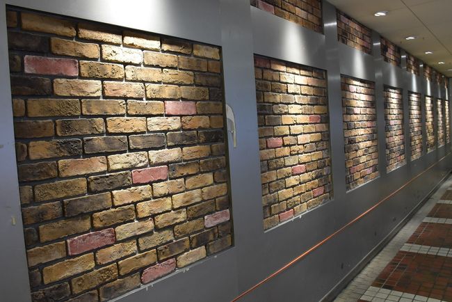 新札幌デュオのレンガ壁<br /><br />バスの発車時刻まで2時間あったので、地下街をウロウロ。<br /><br />連絡通路に綺麗なレンガ壁がありました。<br />