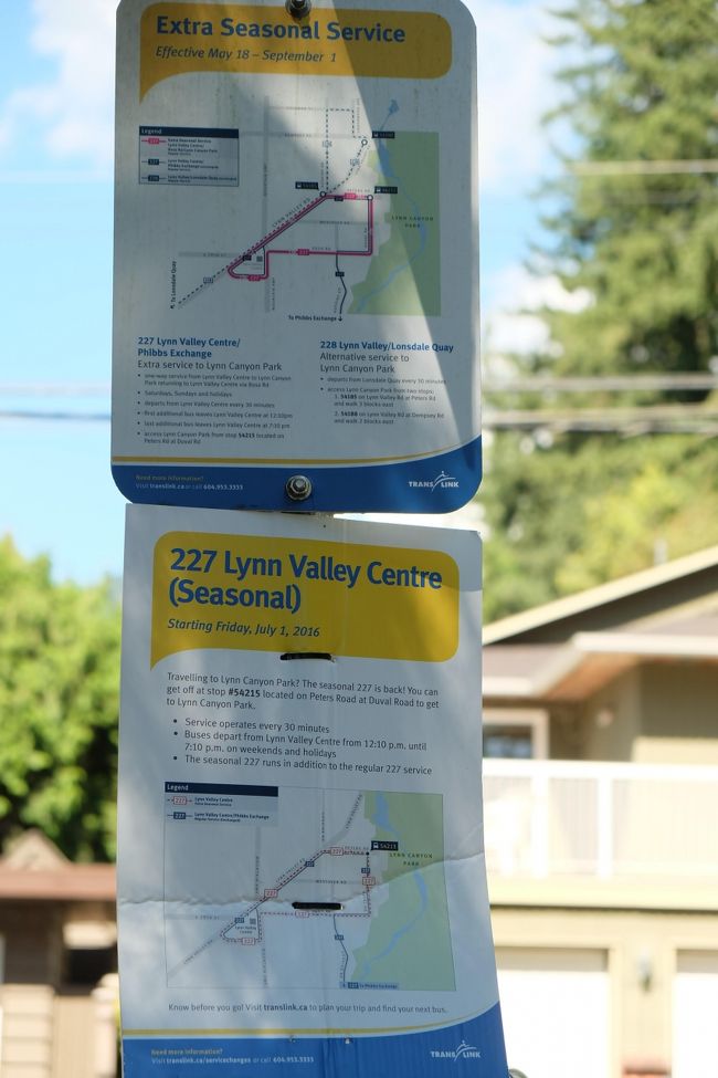 帰りは公園の近くのバス停からバスに乗って帰ります。<br />このバス停には5月中旬から9月1日までのみバスがくるようです。<br />