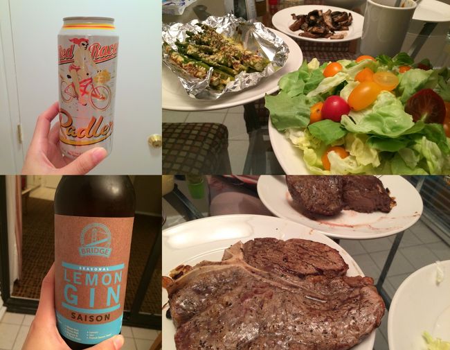 明日以降の食料の買い出し班とクッキング班に分かれて行動。<br />今夜の晩御飯は待望のTボーンステーキです。<br />おいしかった〜★<br /><br />本日もまた、バタンキュー_(┐「ε:)_ <br />スーツケースの片付け？しらん！！！！