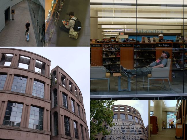 ぶらぶらしていると図書館へ到着<br /><br />素敵な図書館でした。<br />こんな図書館の近くに住みたいな〜<br />