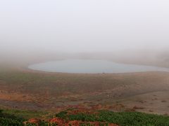 畳平には３つの登山ルート（魔王岳、大黒岳、富士見岳）があり、当初私は大黒岳に登るつもりでしたが、畳平に着いた時には物凄い霧・・・・。
絶対山に登っても何も見えないのを悟り、この瞬間登山を諦める。
↑
本当は体力を使わなくなったので、少しだけ嬉しい・・・（汗）