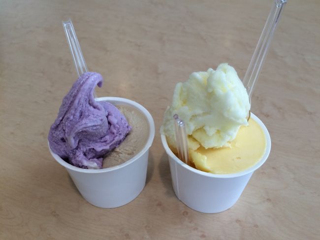 石垣島最後に、空港内のミルミル本舗でジェラートをいただきます。