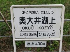 ここは秘境駅として有名な奥大井湖上駅。なかなか楽しい列車でした。