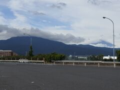 駐車場からは富士山も見える。