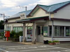竜田駅の駅舎。