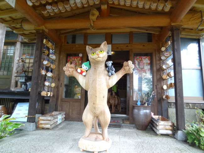 猫寺雲林寺の「チェーンソーアート 五〇匹の猫展」を見に行く