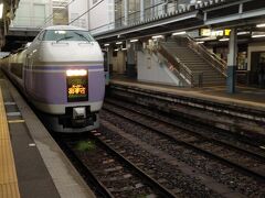 松本駅からは特急あずさに乗って甲府駅に向かいます。