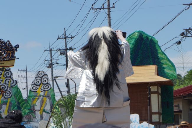 去っていく大蛇の化身。