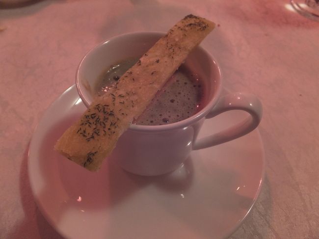 【夕食】<br /><br />キノコのスープ