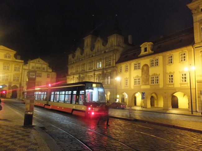 【プラハの夜】<br /><br />食事を終え、ホテルに戻ります