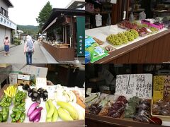 忍野八海の街なみ

このお店では地産の野菜やブドウが販売されていました。
ミネラル豊富な湧水で育てられた野菜は美味しいことでしょうね。
