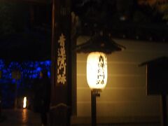 青蓮院門跡です。紅葉というより青い光のイメージを持っていました。