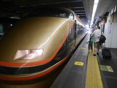 台風の影響で東武鉄道の午後の特急の運行中止が前日から決まっておりました。
そのような中、朝一の飛行機で東京に飛び、午前の新宿乗り入れのスペーシアで鬼怒川温泉に向かいました。