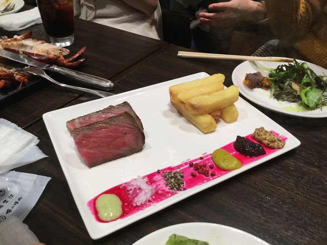 熟成肉！<br />テレビでしか見たことなかったけど<br />ものすごい美味しい！<br />今までで1番！