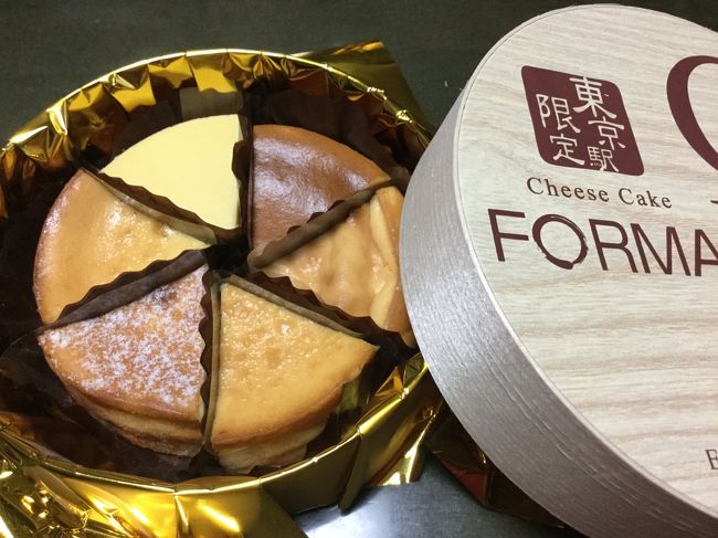 6種類のチーズケーキ。<br />真ん中からぐるぐるとしながらいただきました。