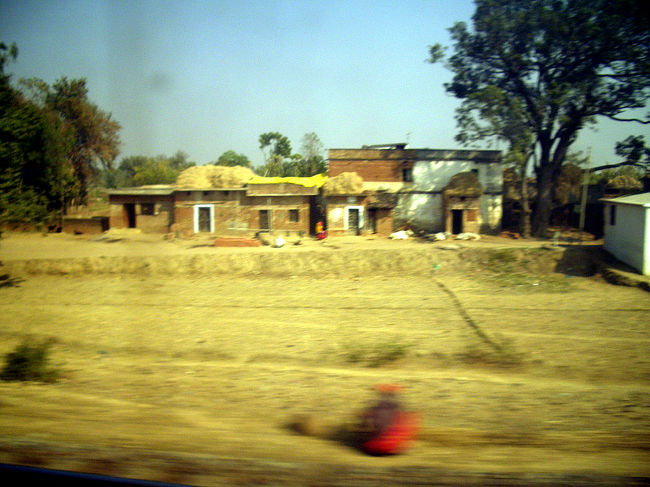 1月27日(金)朝9時過ぎ、ガヤへ向けて走る鉄道の車窓の風景。<br /><br />寝付きがいい方ではないので、寝台上段に横たわってガタゴト揺られながら何度も目を覚ましました。<br /><br />もうガヤの近くまで来たのかもしれない。