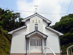 有福島の集落のどんつきからさらに階段を上っていった先にあるのが有福教会。

教会の表札がなぜか寄席文字で書いてあるのがなんともユニーク。