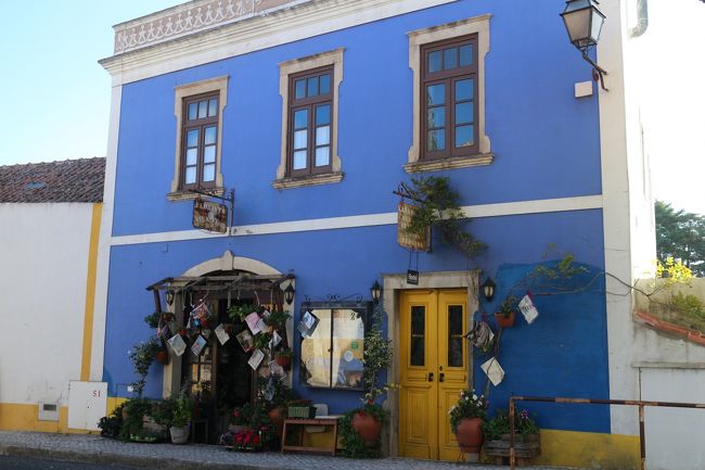 サントは最初こそ色々話しかけてくれていたが、我々が英語ですら会話が成り立たないと察し、それ以降は話しかけなくなった。本来ならここでポルトガルの事を色々聞ければよいのだが、ポルトガル人と日本人２名。お互い母国語ではない英語での会話。もはや英単語のオウム返しである。<br /><br />出発して４０分程でオビドスに到着する。車の中からでもその街の雰囲気は伝わった。これは花屋と併設のホステル。こりゃあかわいい街に違いない。