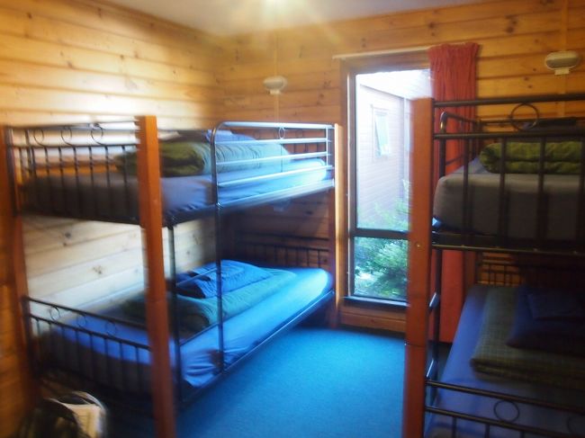 合部屋、2日間とも、台湾および中国人の若い観光客と宿泊