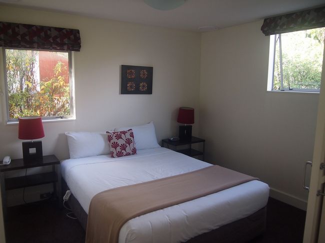 予約してあったアパートメントホテルへ