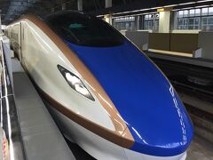 北陸新幹線「かがやき」に乗車。