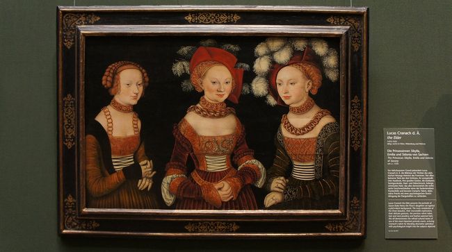 ウィーン美術史美術館の「ザクセン選帝侯フリードリッヒ３世の三王女」<br />