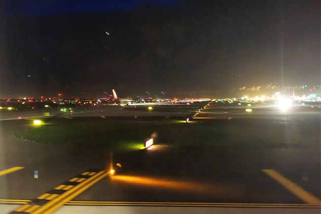 ０時ごろやっとテイクオフだった。