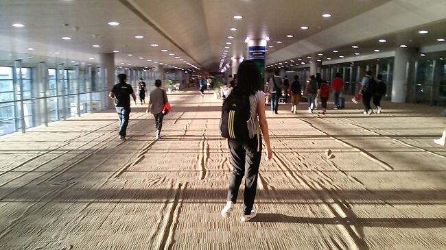 初の中国だけど<br /><br />やっぱり広いね。<br /><br />また急いでいるのも訳があって<br /><br />ここでの乗り継ぎは<br /><br />一端、荷物を受け取り出入国をしなくちゃと言われたので。<br /><br />タイ航空からＡＮＡの同じ、スタアラ系だからいいでしょとバンコクで聞いたけど<br /><br />上海ではそのシステムがないからと言われて・・・。