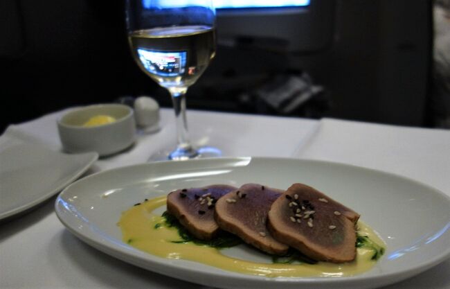 機内食も安定のルフトハンザです